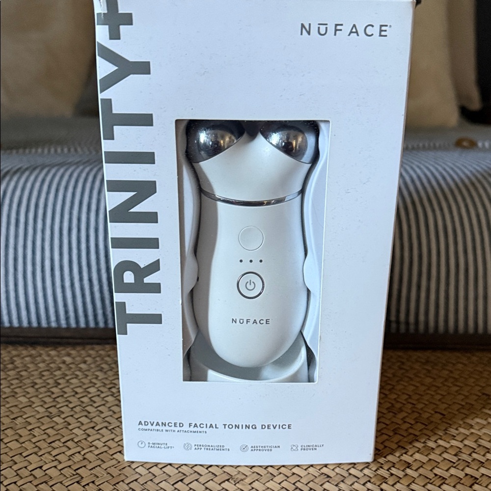 NuFace Trinity Plus Facial Toning Device - White and Silver